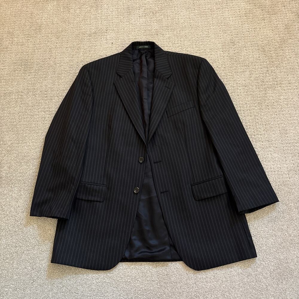Lauren Ralph Lauren Blazer Men’s Sz 40R Black Striped Wool Sport Coat Canada